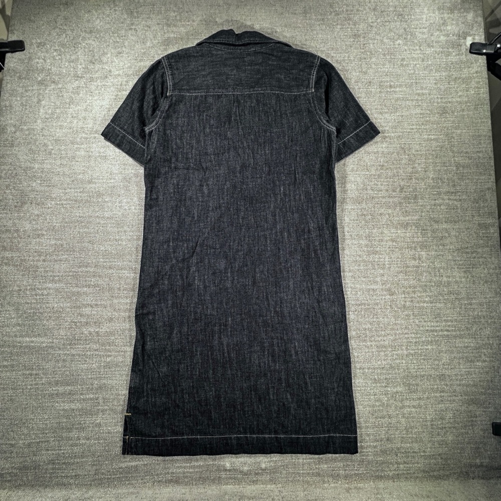 Lauren Ralph Lauren Denim Shift Dress Womens XS Dark Excellent V-Neck - Picture 2 of 8